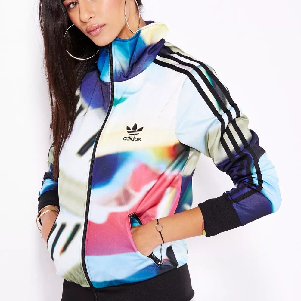 adidas Originals Chaos Sneaker Firebird Track Jacket - Size L - Women's